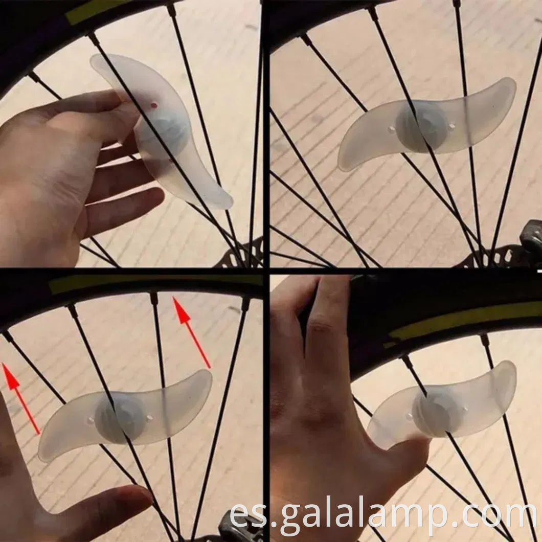 Luces de ruedas de bicicleta vibrantes para una visibilidad nocturna mejorada